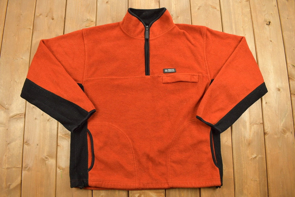 Vintage 1990s Misty Mountain Quarter Zip Fleece Sweater / Sportswear / 90s Crewneck / Streetwear / Athleisure / Hiking