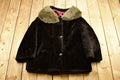 Vintage 1980s Fur Collared Winter Outerwear Jacket