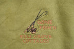 Vintage 1990s Elm Grove Cottages Fishing Theme Quarter Zip Sweatshirt