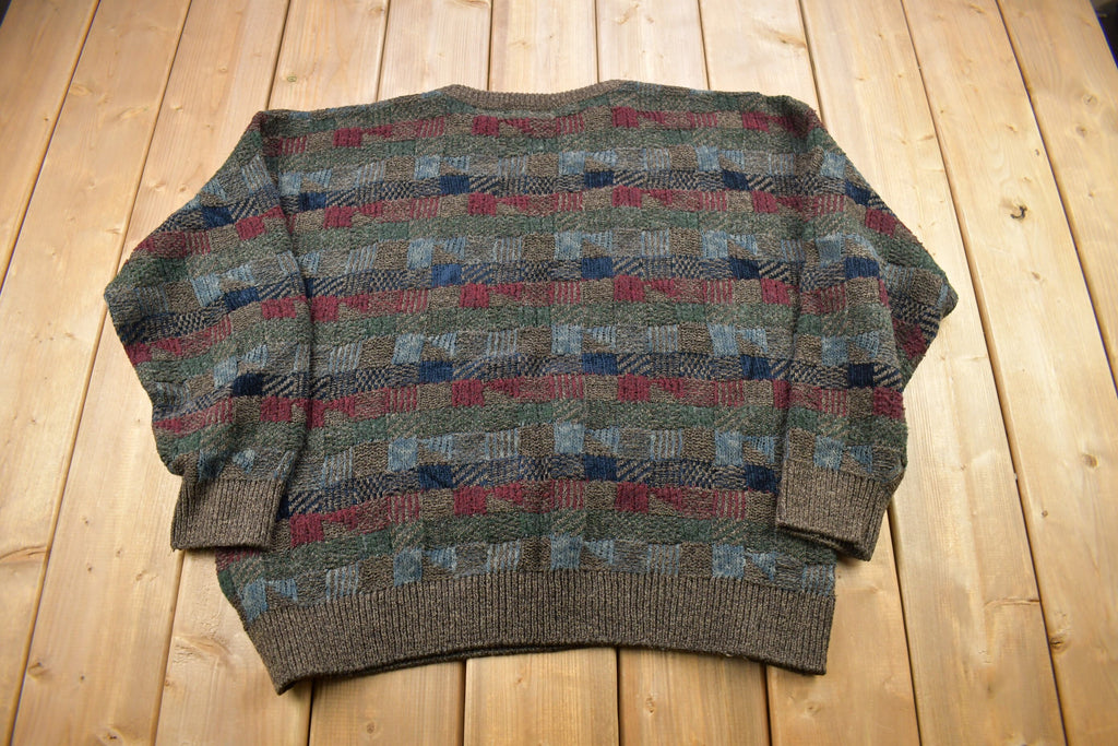 Vintage 1980s Northern Isles Abstract Knitted Sweater