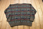 Vintage 1980s Northern Isles Abstract Knitted Sweater