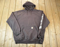 Y2K Vintage Distressed Brown Carhartt Hoodie Sweatshirt