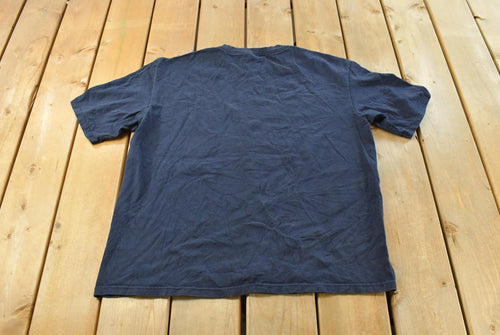 Vintage 1990s Nautica Spellout Graphic T Shirt Men's XL