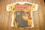 Vintage 1990s Donkey Kong 64 All Over Print Nintendo T-shirt