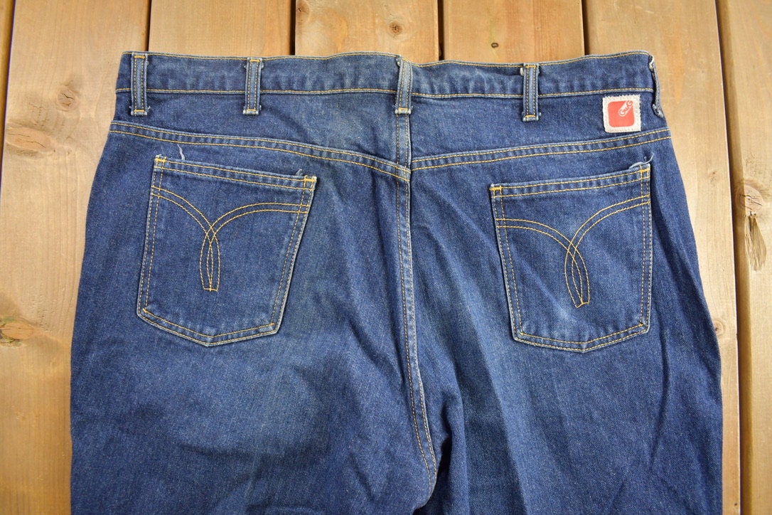 Vintage 1970s GWG Western Style Boot Jeans Size 34 x 38.5