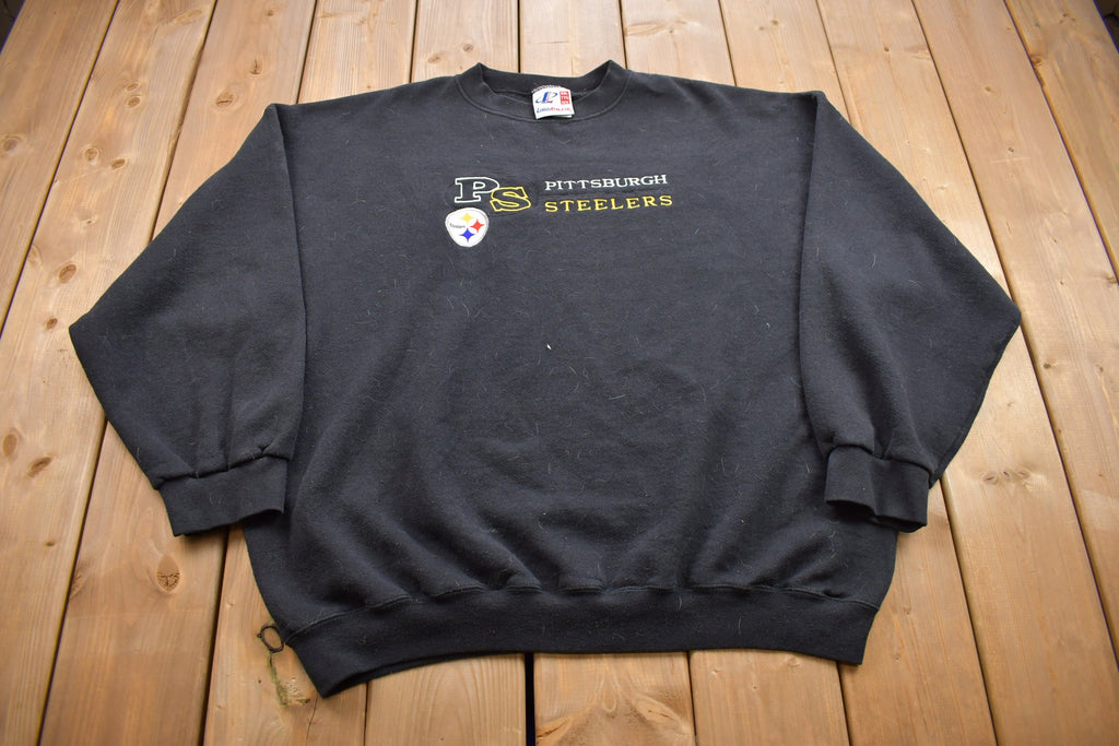 Vintage 1990s Logo Athletic Pittsburgh Steelers Crewneck Sweatshirt