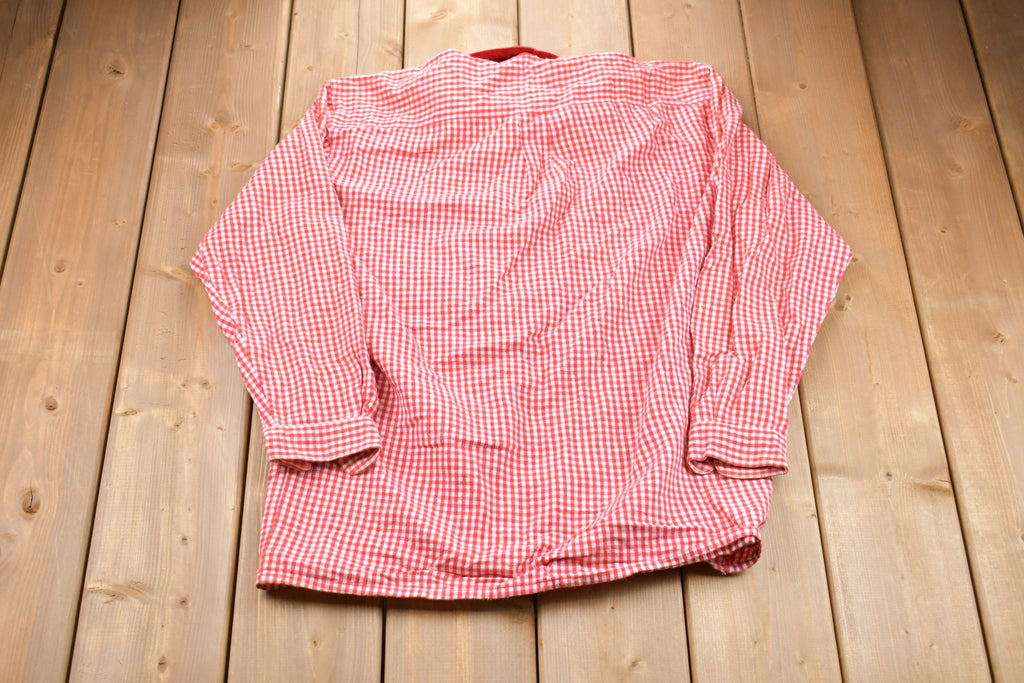 Vintage 1980s Espirit Checkered Button Up Shirt