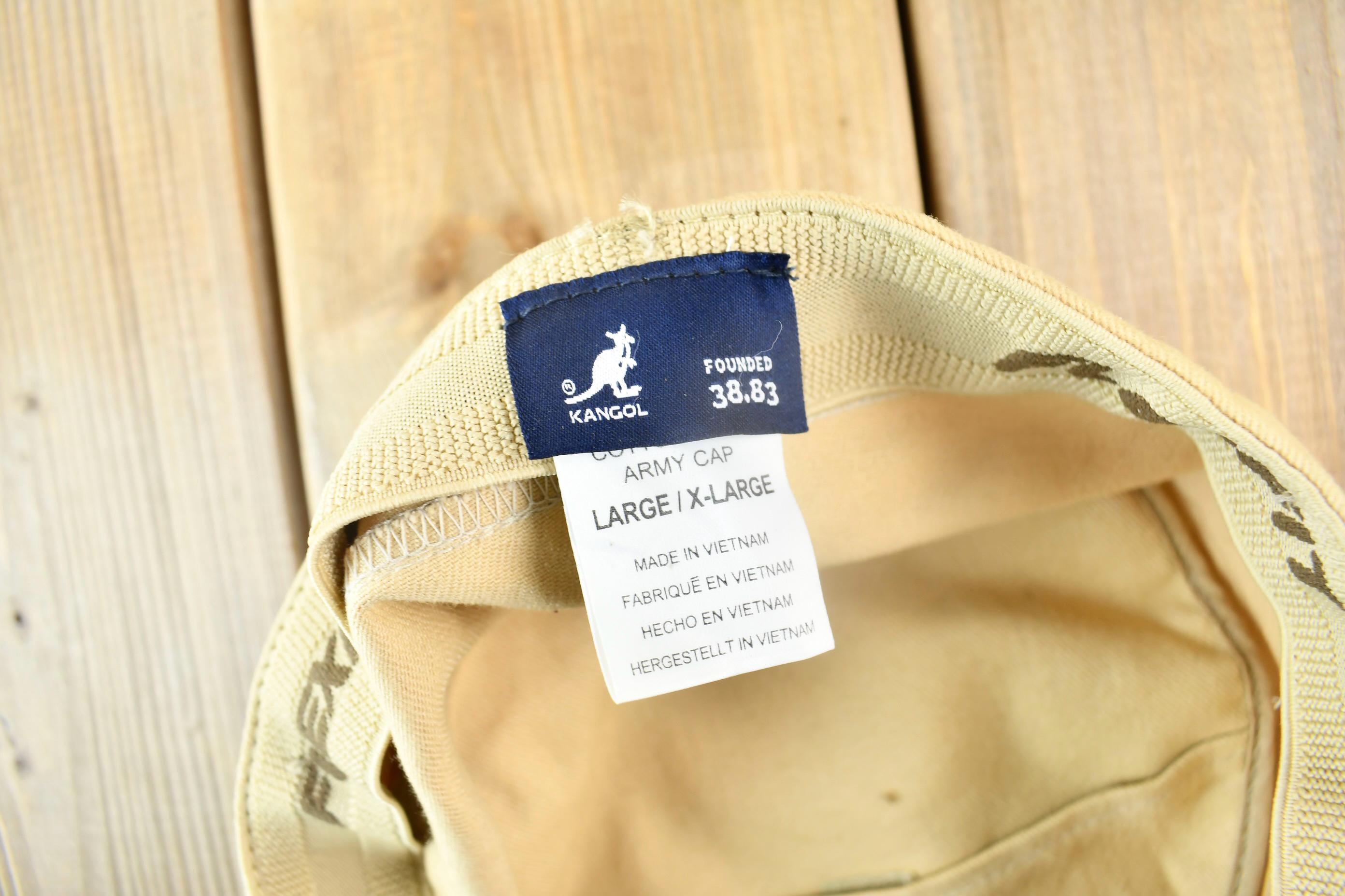 Vintage 1990s Kangol Flexfit Army Cap Size L-XL