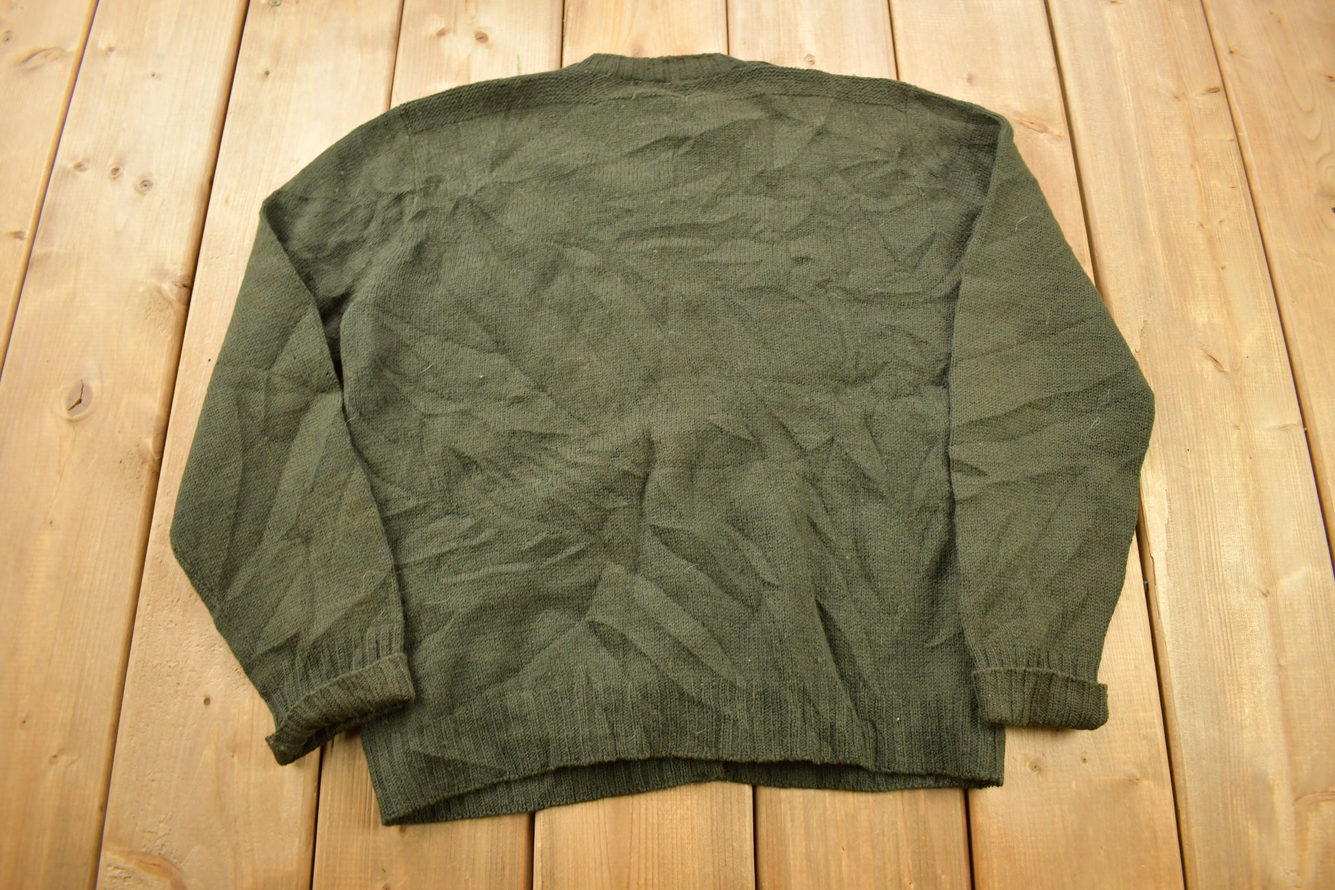 Vintage 1950s Mac Henry Corp Embroidered Collegiate Cardigan Sweater