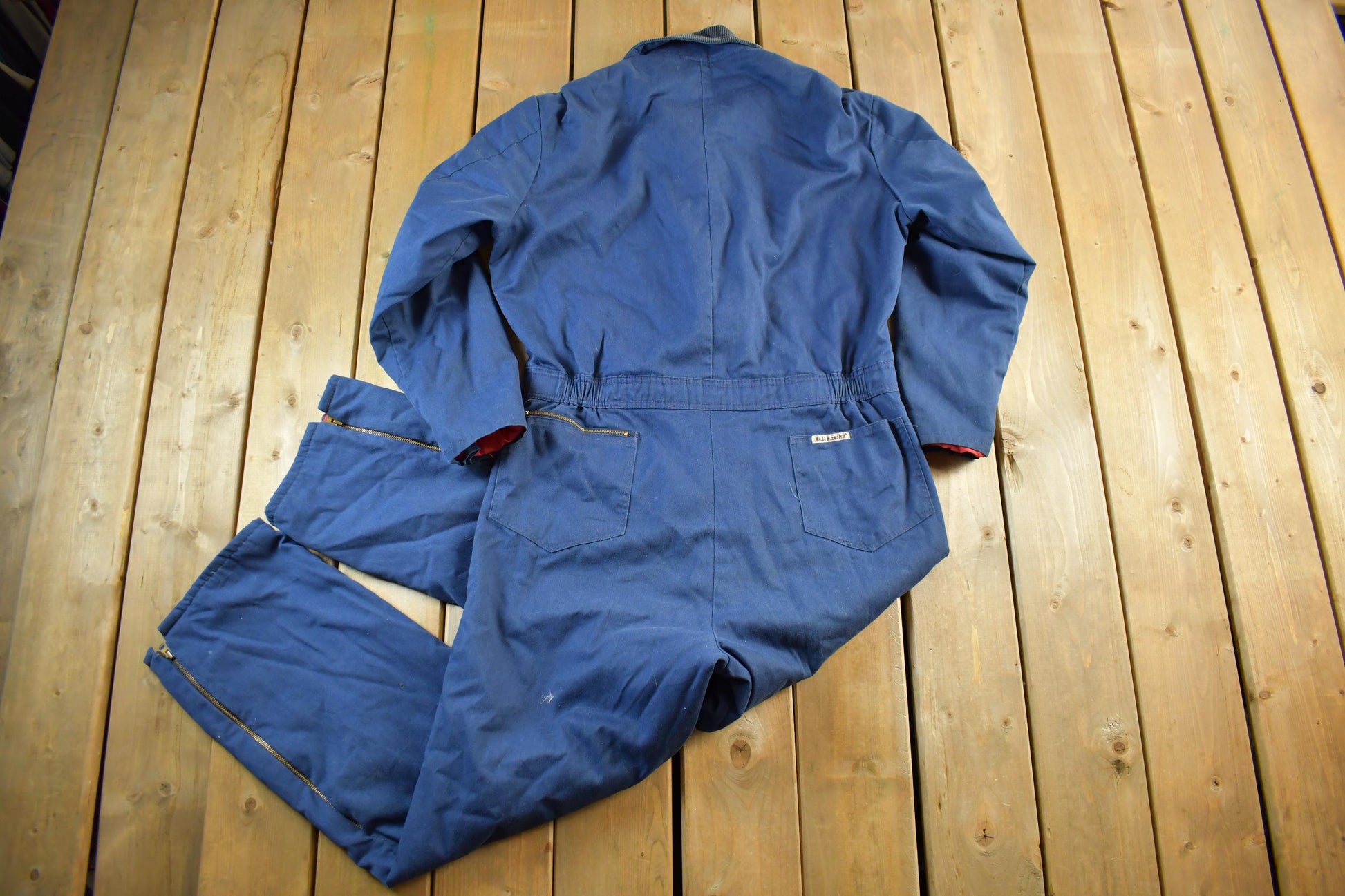 Vintage 1980s Walls Blizzard Pruf Insulated Jumpsuit Men's Large Tall