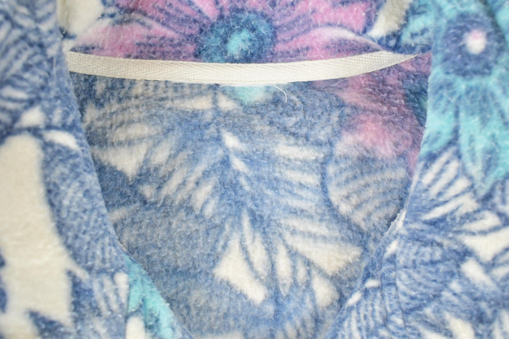 Vintage 1990s Fleece Floral AOP Outdoorsman Sweater Women's L