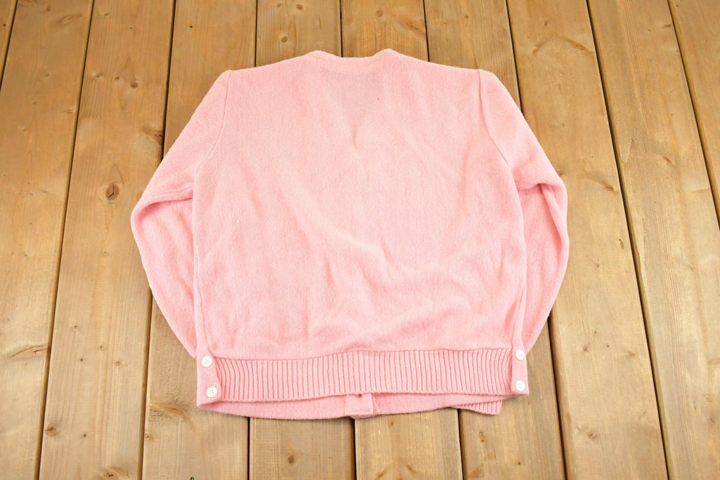 Vintage 1970s Grand Cypress Abstract Knit Cardigan Sweater Womens S