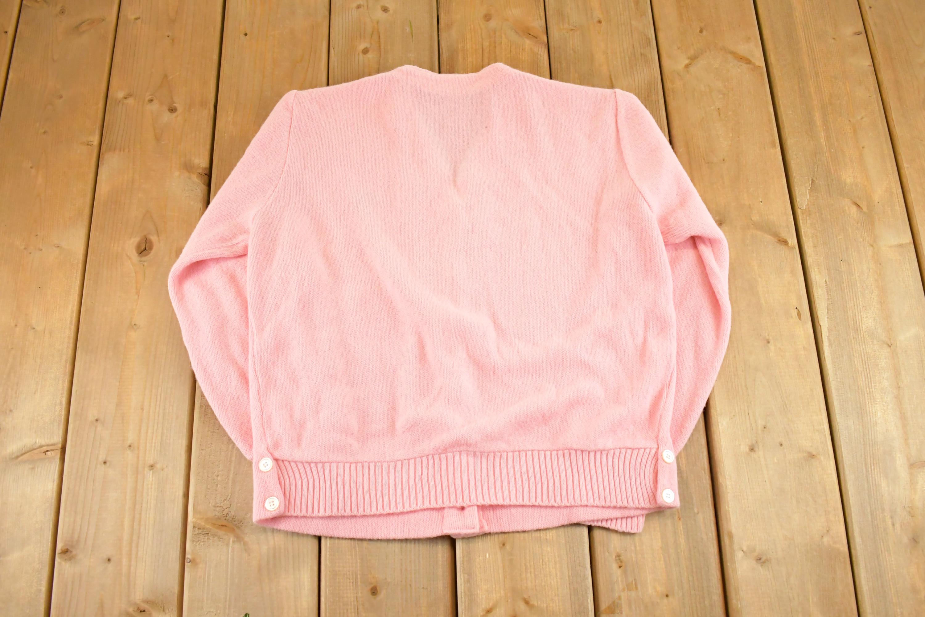 Vintage 1970s Grand Cypress Abstract Knit Cardigan Sweater Womens S