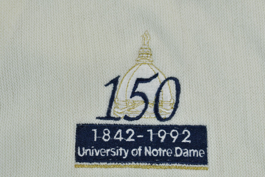 Vintage 1990s University Of Notre Dame Cardigan Sweater Made In USA