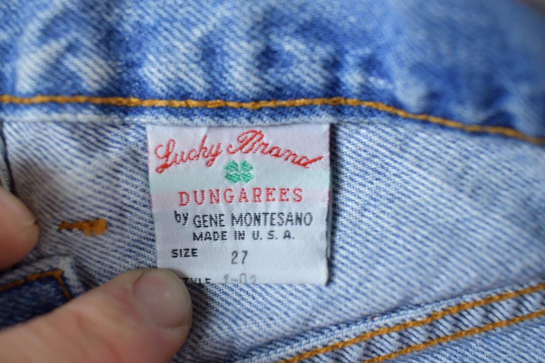 Vintage 1990s Lucky Brand Dungarees Denim Jeans Size 25 x 29