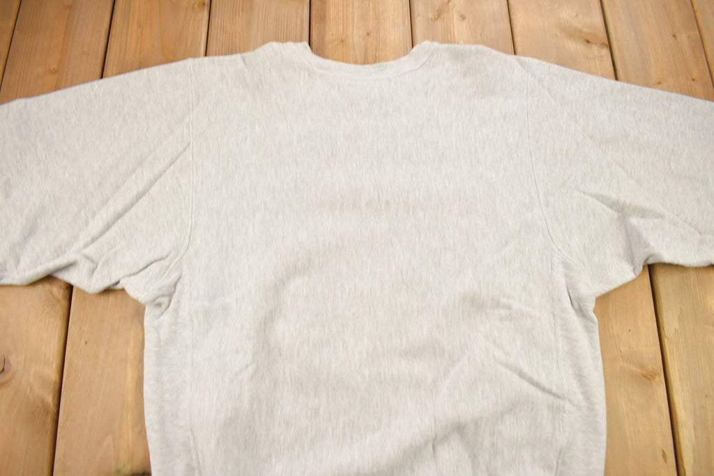 Vintage 1990s Blank Grey Champion Reverse Weave Crewneck