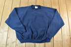 Vintage 1990s FOTL Blank Navy Crewneck Sweatshirt