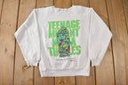 Vintage 1990 Teenage Mutant Ninja Turtles Youth Crewneck Sweatshirt Made In Canada