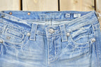 Vintage Y2K Miss Me Bedazzled Low Rise Jeans Size 26x32