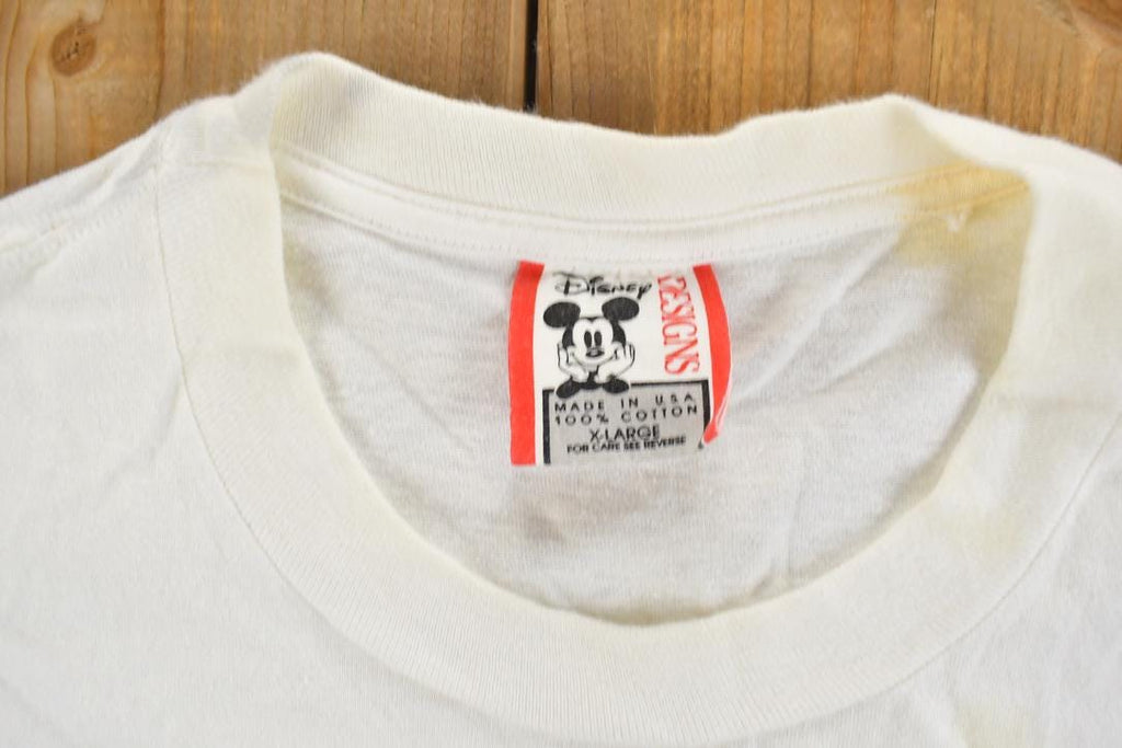 Vintage 1990s Walt Disney World Mickey Mouse Cartoon Promo T-Shirt