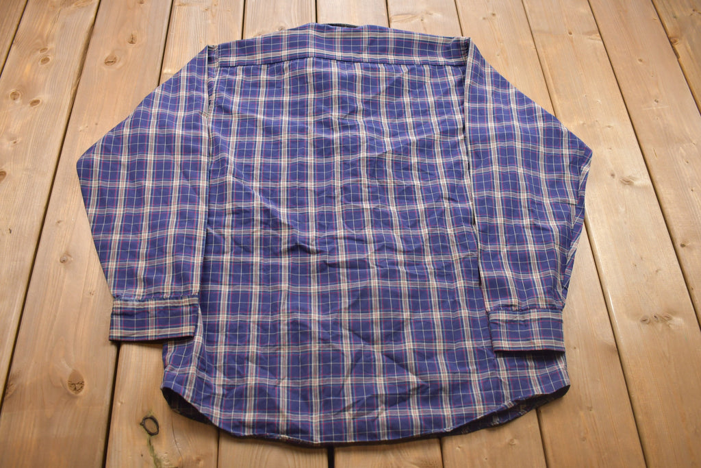 Vintage 1990s Main Stream Plaid Button Up Shirt