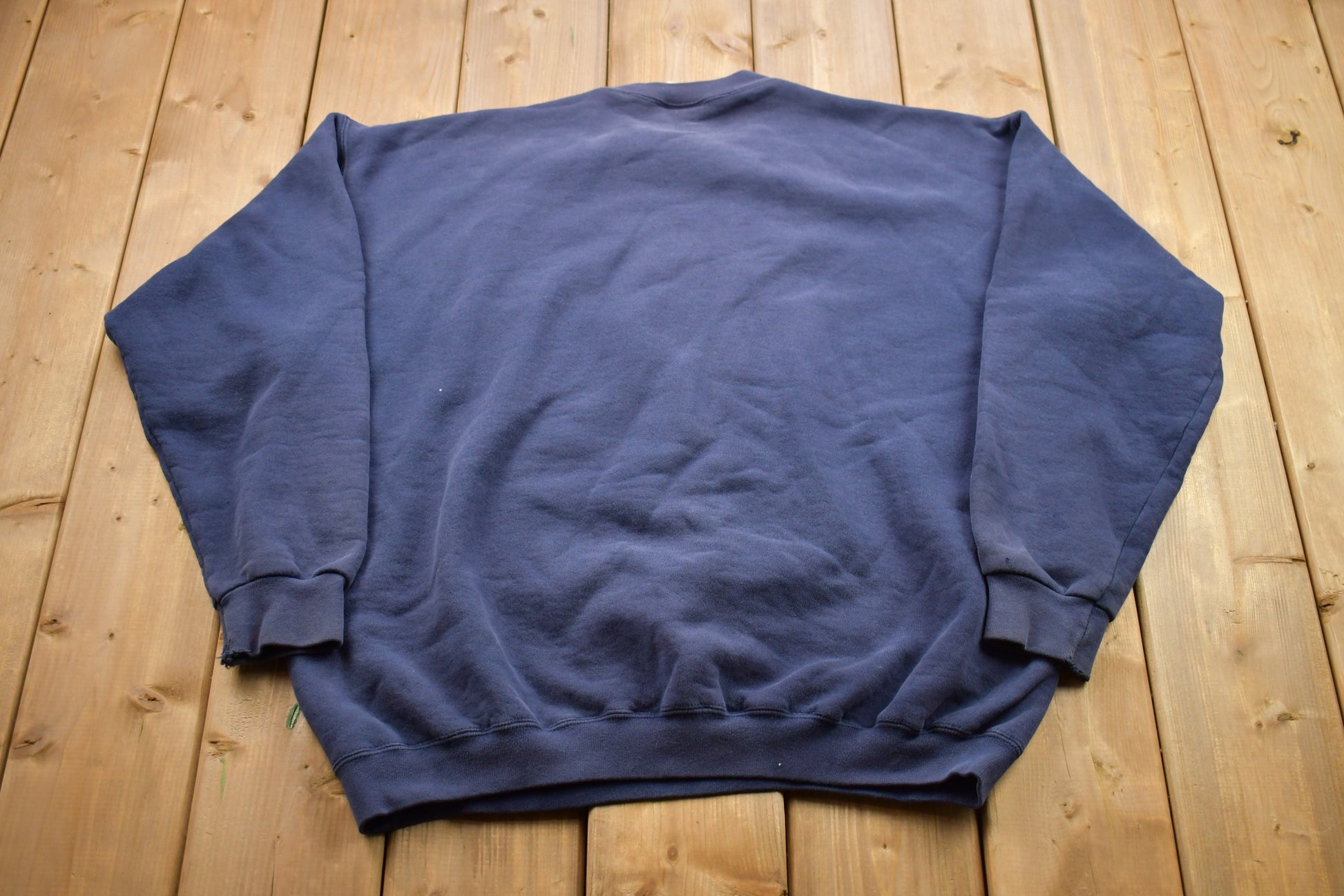 Vintage 1990s Blank Navy Blue Pluma Crewneck Sweatshirt