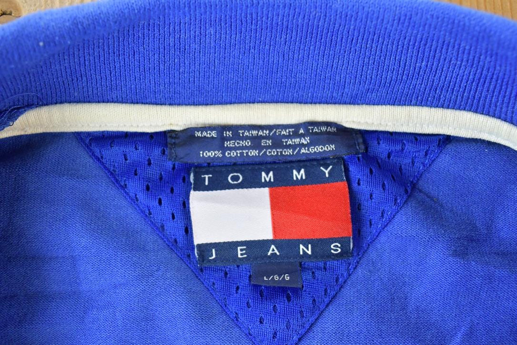 Vintage 1990s Tommy Jeans Quarter Zip Collared Crewneck Sweatshirt