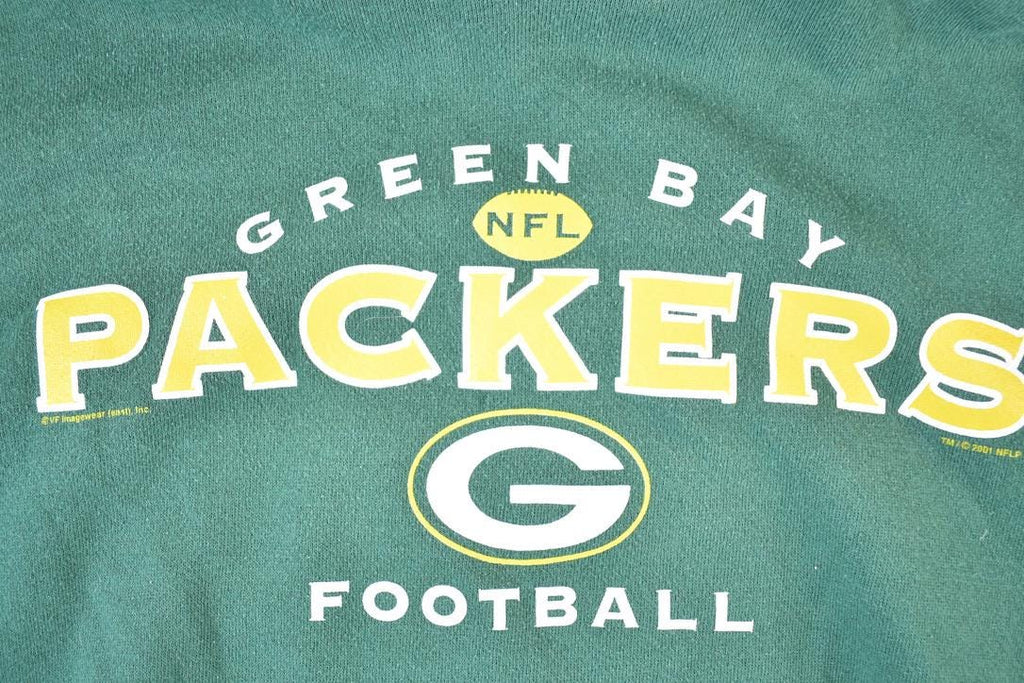 Vintage 2001 Green Bay Packers NFL Hoodie Sweatshirt Mens L