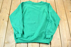 Vintage 1990s Hanes Her Way Women's Blank Light Green Crewneck Sweatshirt