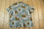 Vintage 1990s Lauren Lee Abstract Button Up Shirt