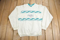 Vintage 1990s Rooster Desert Theme Knit Patch Sweatshirt