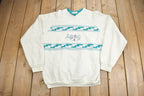 Vintage 1990s Rooster Desert Theme Knit Patch Sweatshirt