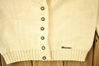 Vintage 1980s 100% Wool Sigi Schieber Knit Cardigan Sweater