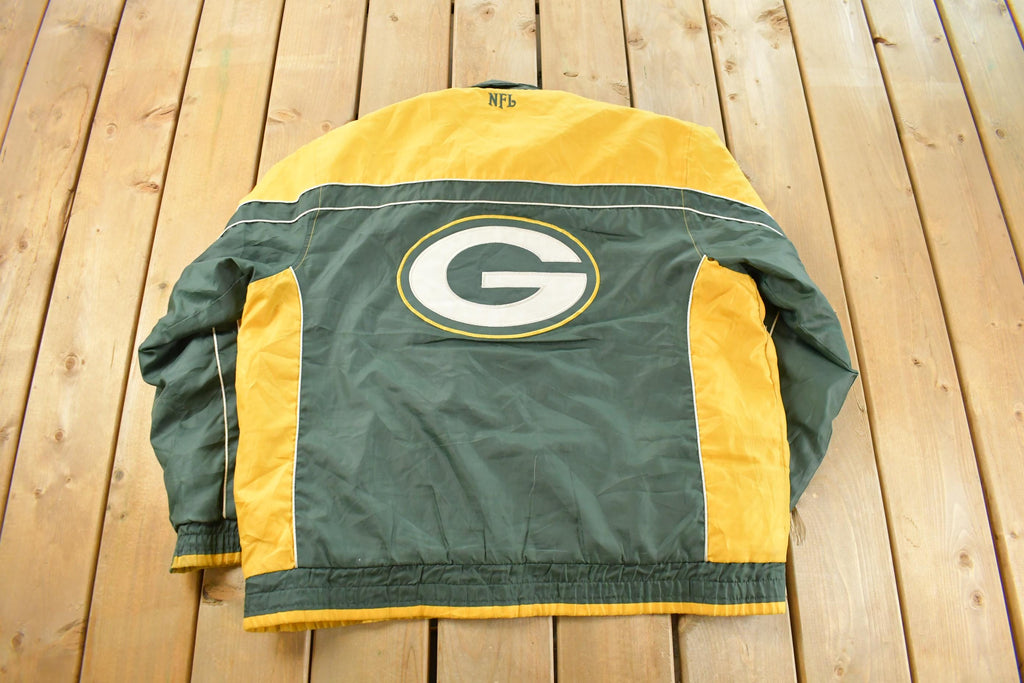 Vintage 2000s Green Bay Packers NFL Windbreaker Jacket Men's L