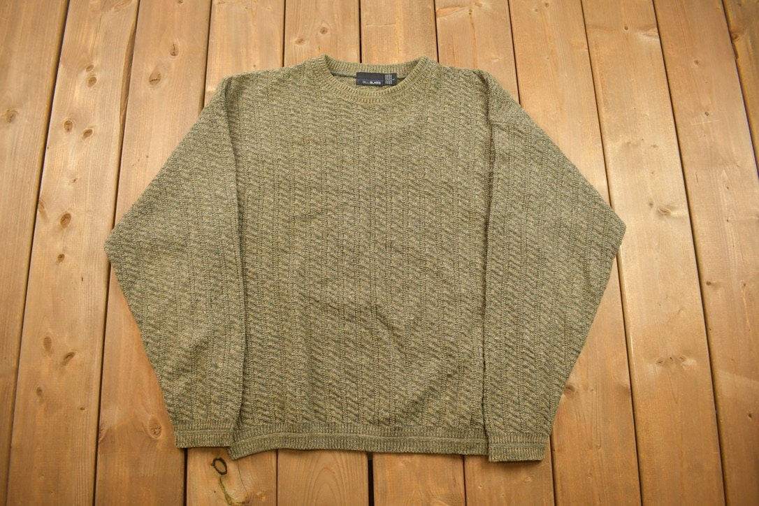 Vintage 1990s Bill Blass Knitted Crewneck Sweater