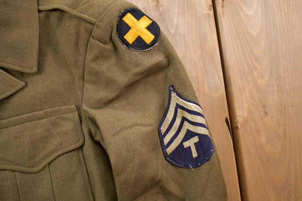 Vintage 1980s Military Wool Field Jacket