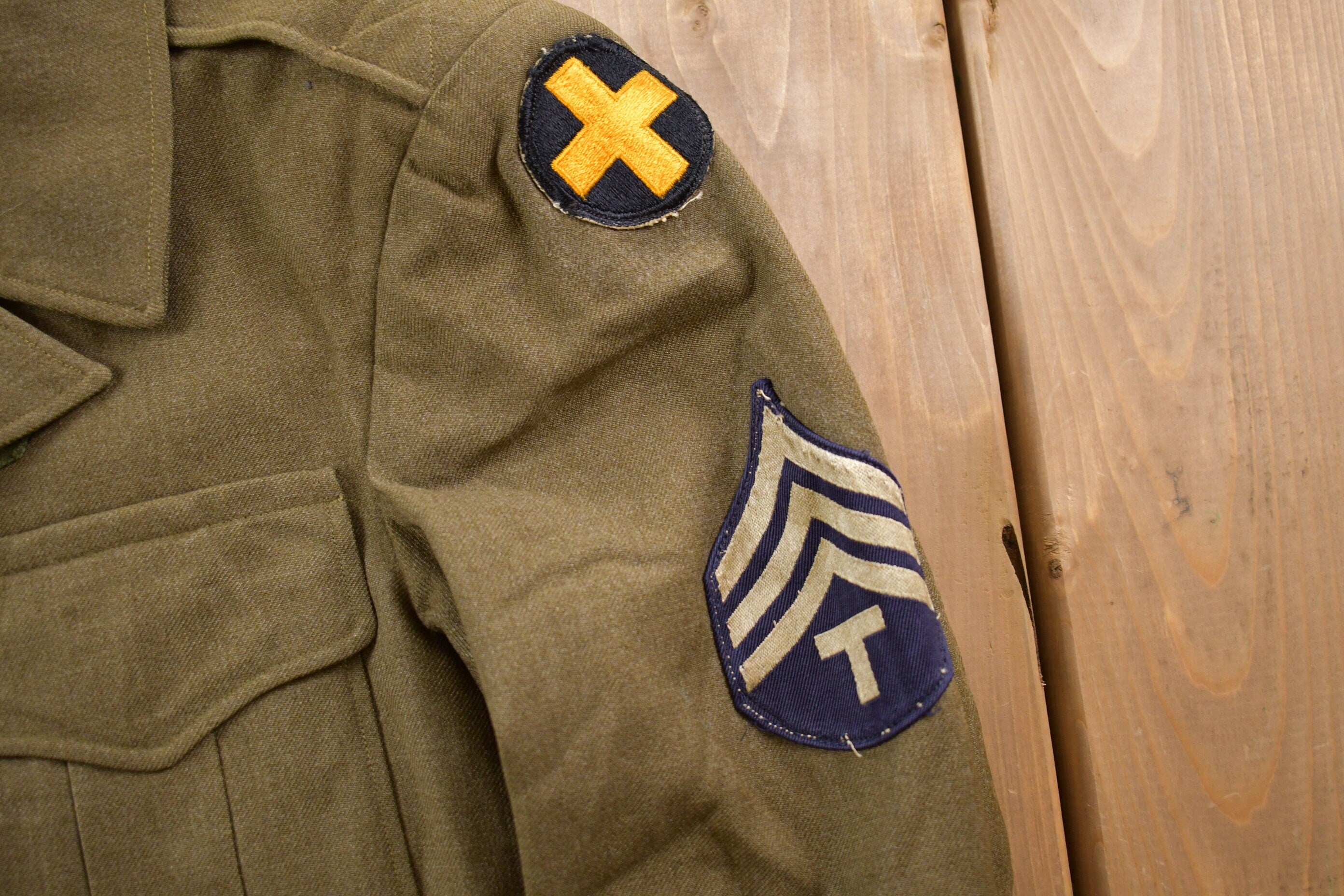 Vintage 1980s Military Wool Field Jacket