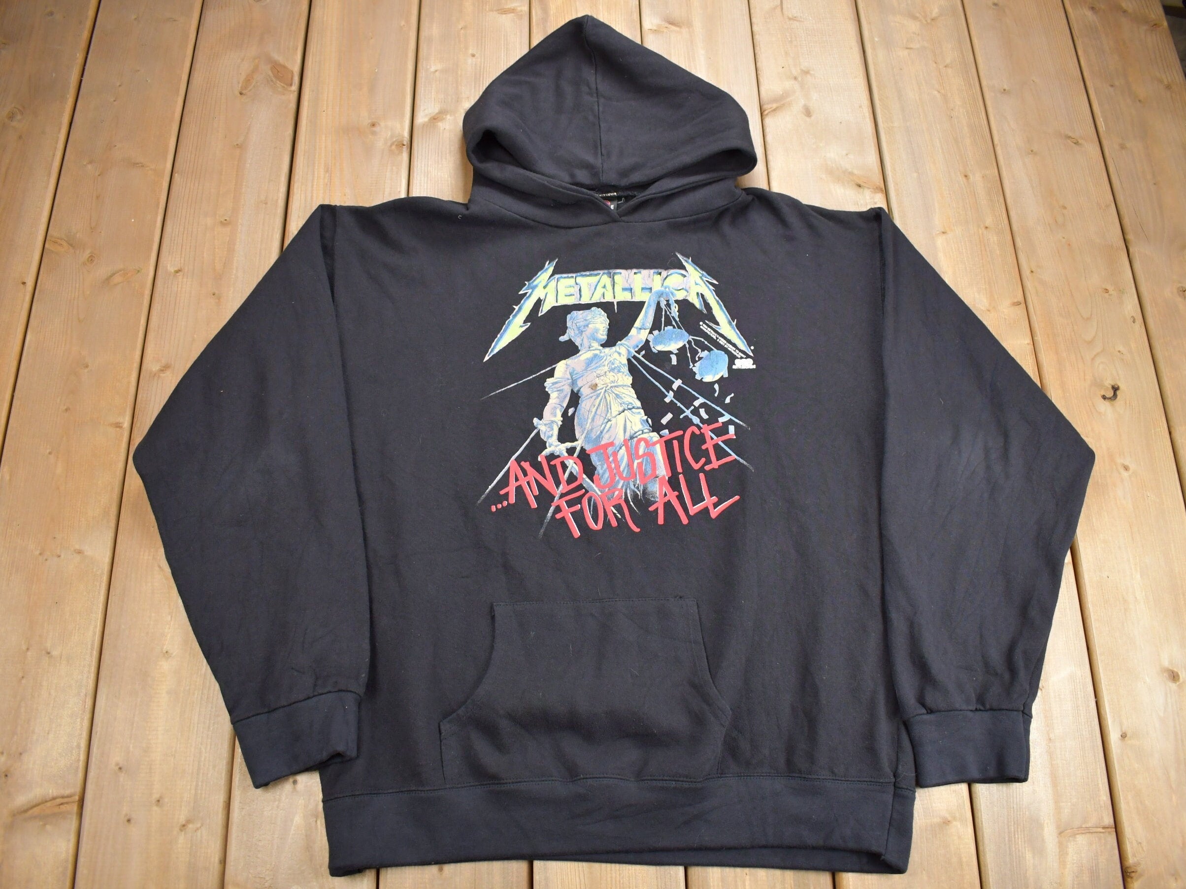 Vintage 1994 Metallica Hammer Of Justice Crushes You Hoodie