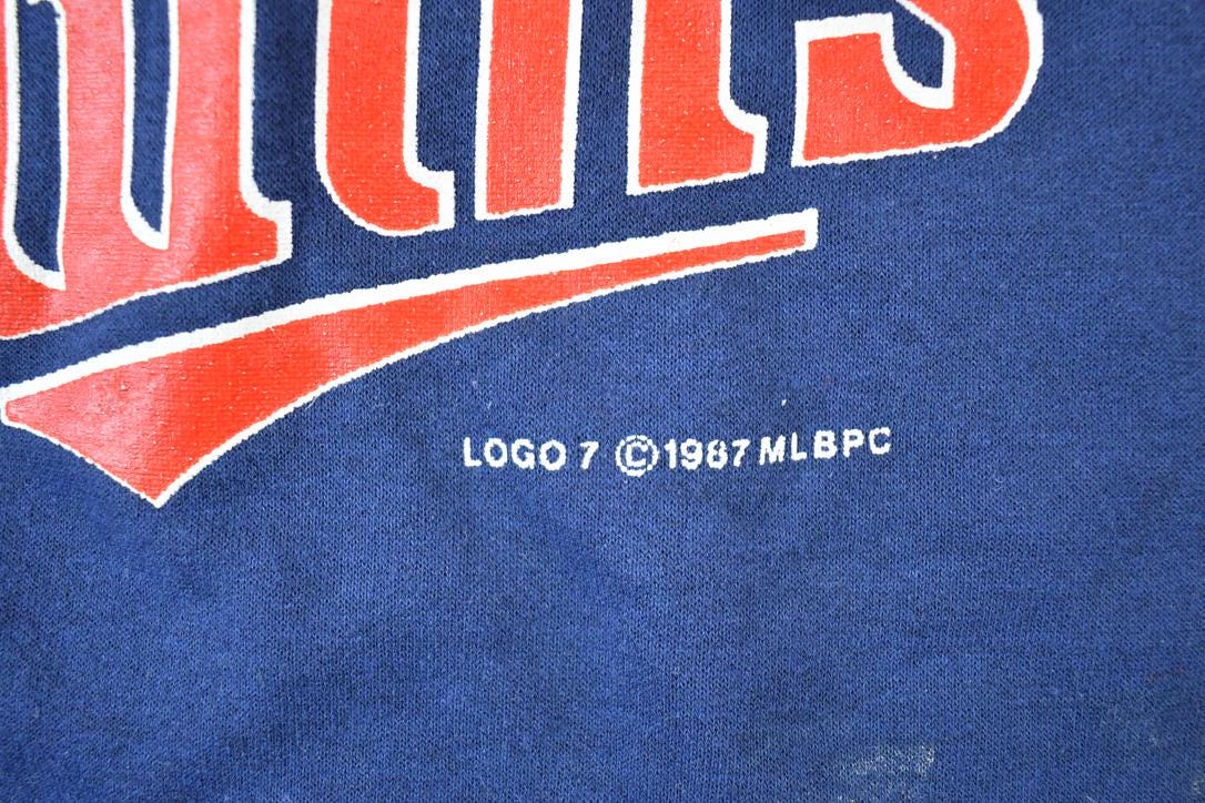 Vintage 1987 Minnesota Twins World Series Champions MLB Crewneck Logo 7 Sweatshirt