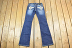 Vintage Y2K Miss Me Bedazzled Low Rise Jeans Size 26x31