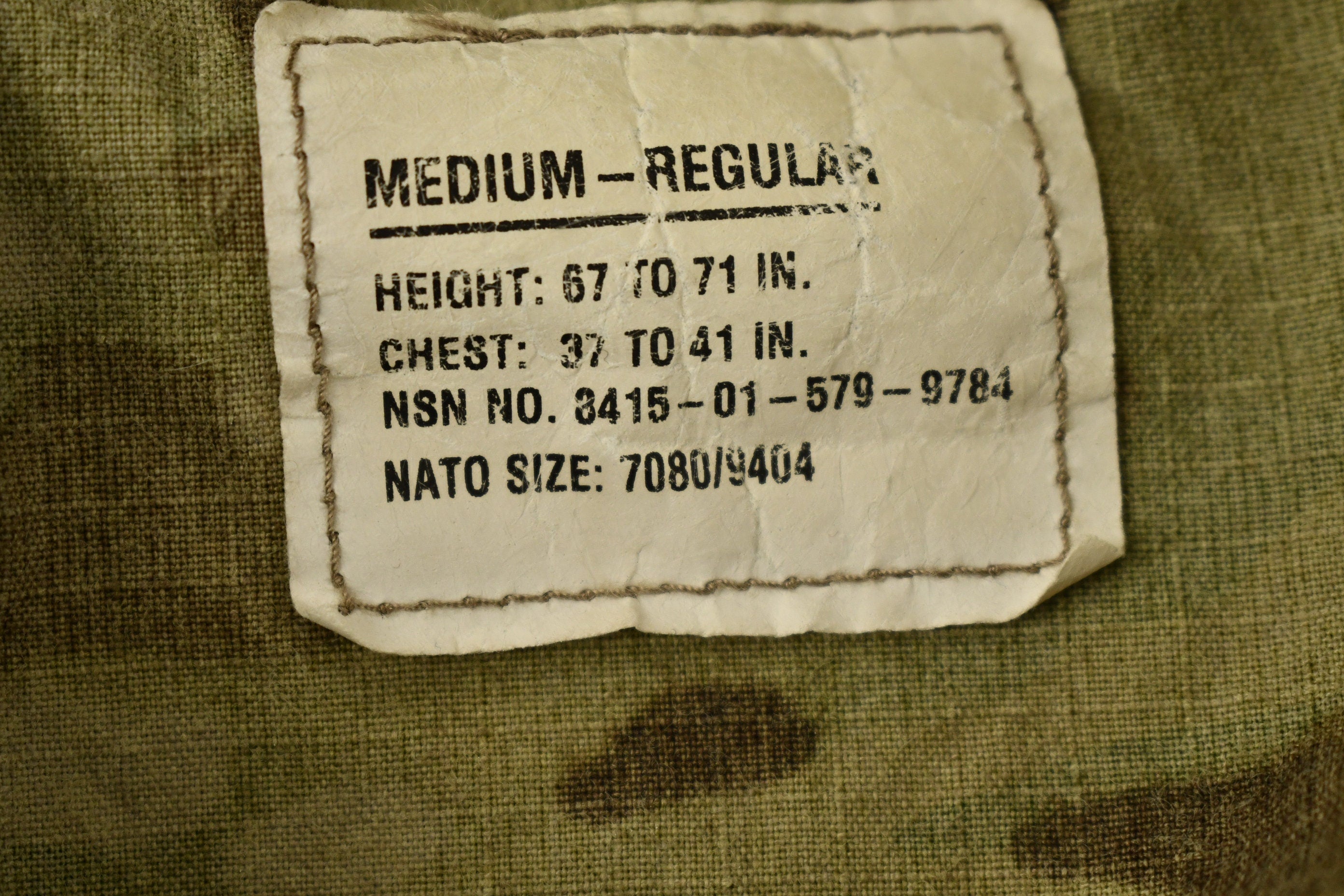 Vintage 2001 Military Camouflage Combat Jacket