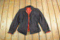 Vintage 1960s 1970s Reversible Zip Up Harrington Jacket Women's Small