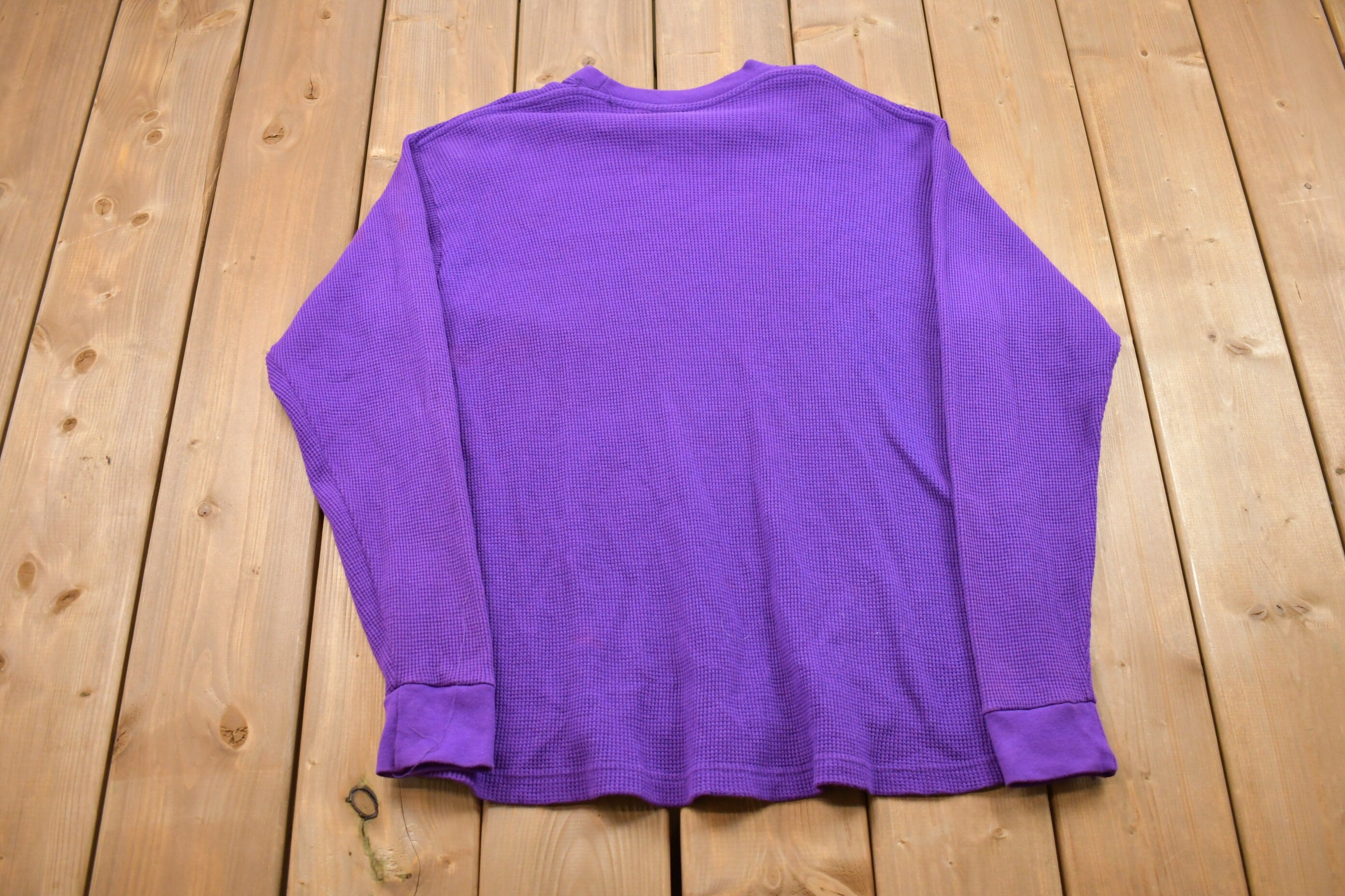 Vintage 1990s Sun Wear Thermal Crewneck Sweatshirt