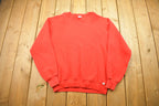 Vintage 1990s Russell Athletics Red Blank Crewneck Sweater
