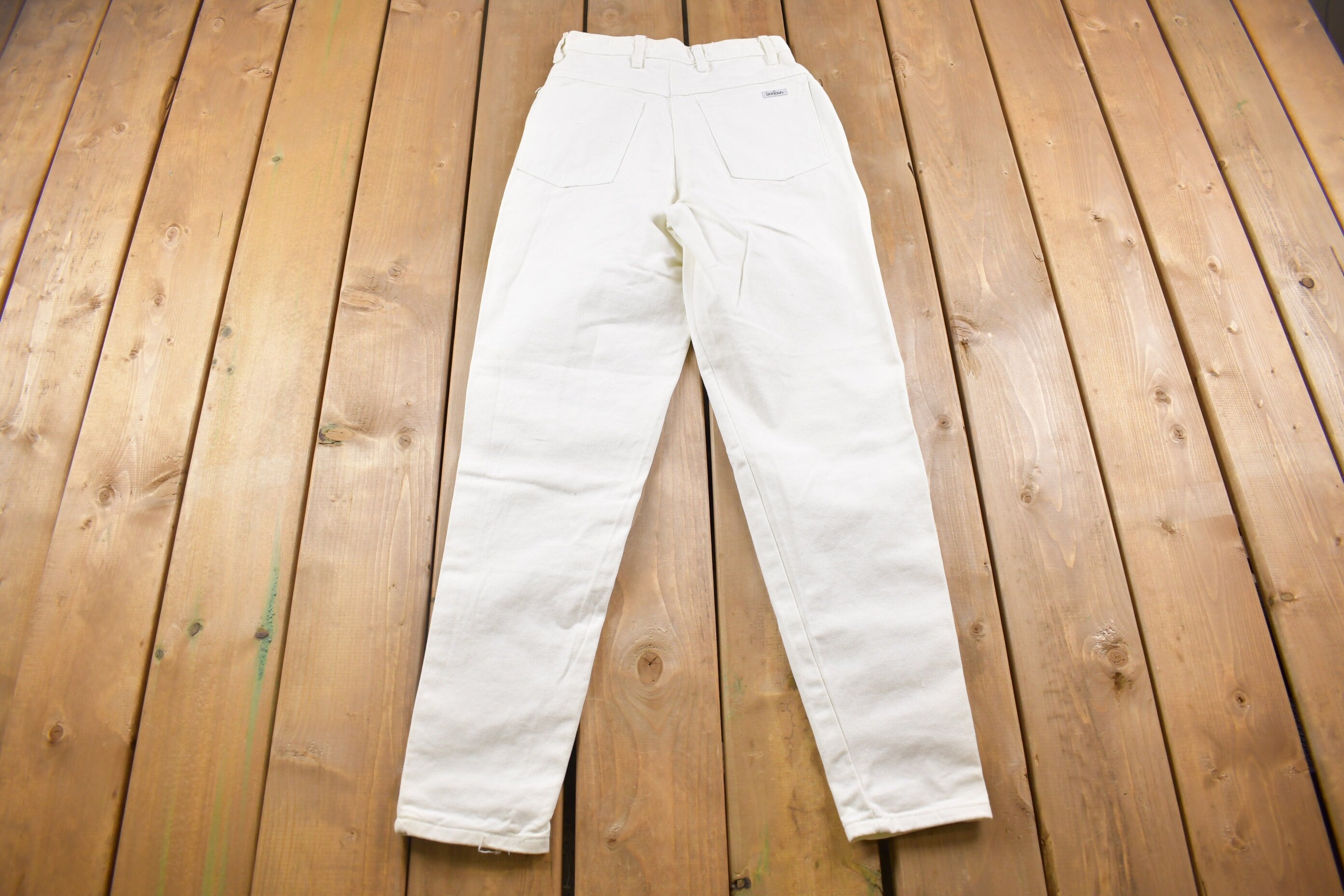 Vintage 1990's Brand New Bonjour White Jeans 24 x 30