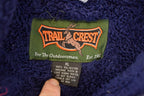 Vintage 1990s Trailcrest AOP Heavyweight Fleece Outdoorsman Sweater Men's L