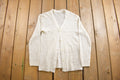 Vintage 1980s Leaf Pattern Knit Cardigan Sweater