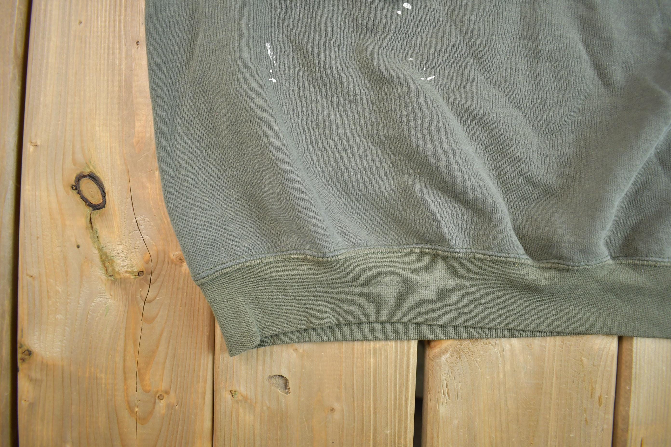 Vintage Y2K Distressed Sun-faded Carhartt Crewneck - Large