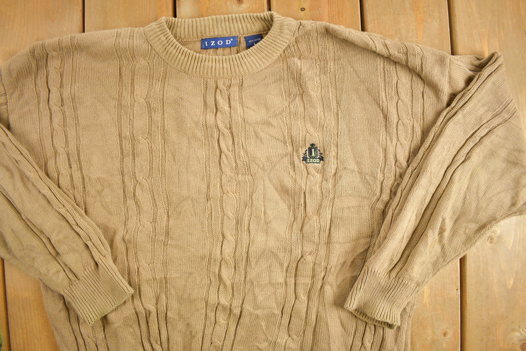 Vintage 1990s Izod Knit Crewneck Sweater