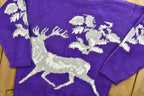 Vintage 90's Deer Graphic Knitted Sweater